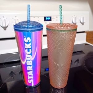 Starbucks Tumblr cups 24oz lot of 2 new.